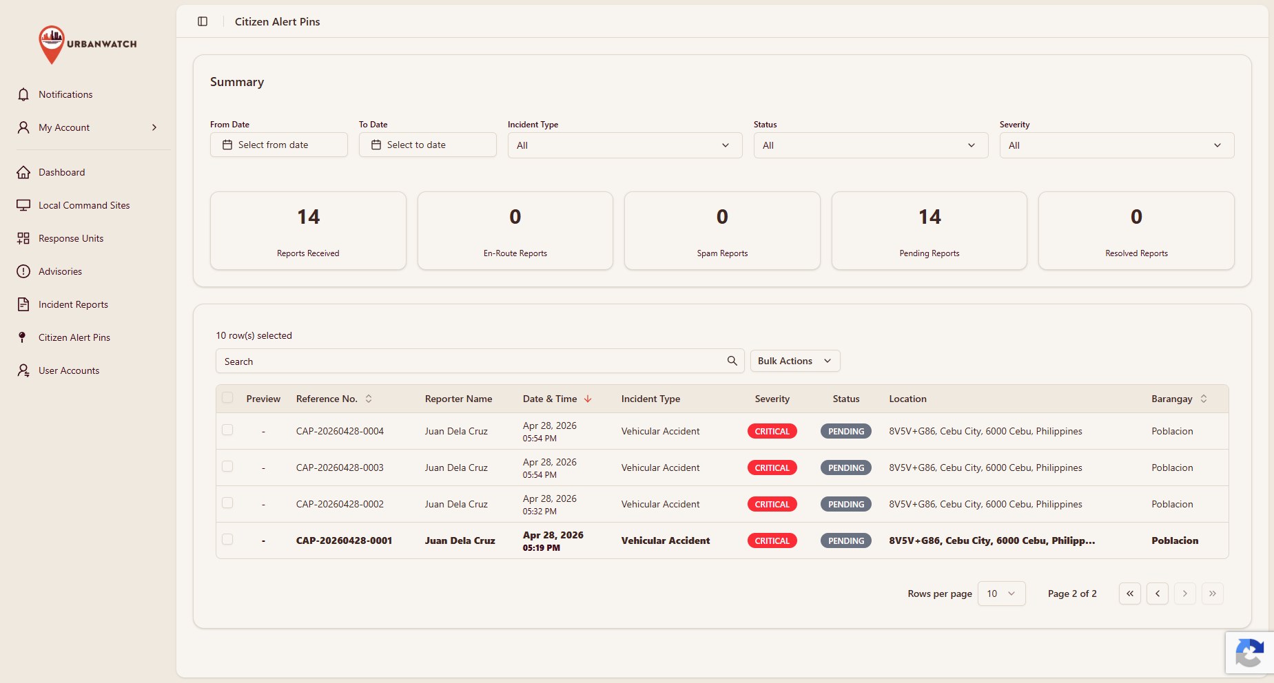 Responder Admin Portal
